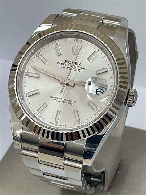 rolex steel and white gold